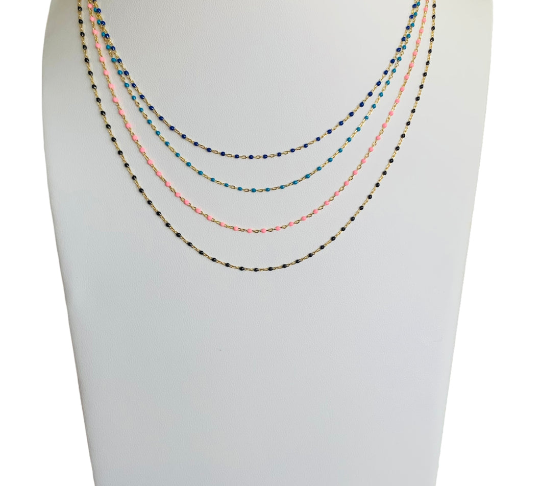 Enamel Chain Necklace